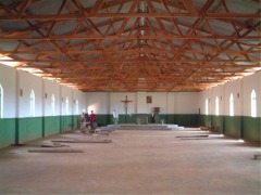 Una veduta dall'interno della chiesa ultimata - click per ingrandire